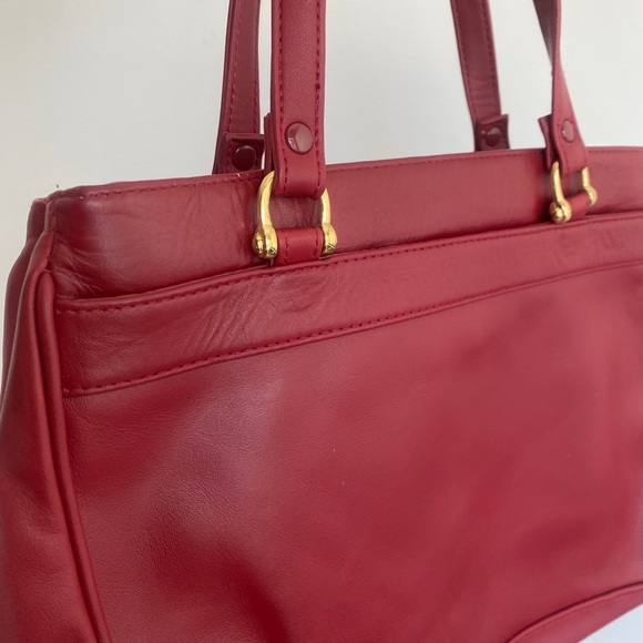 Giani Bernini Red Purse Handbag Genuine Leather - Picture 4 of 8